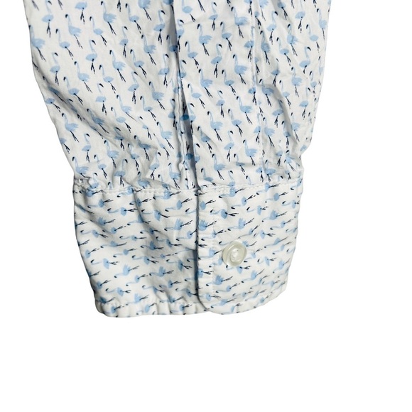 Frank Eileen Barry Signature Crinkle Shirt Flamingo Print Size XS - Picture 5 of 12